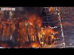 Eastbourne Pier Fire: Sky News Helicopter Footage