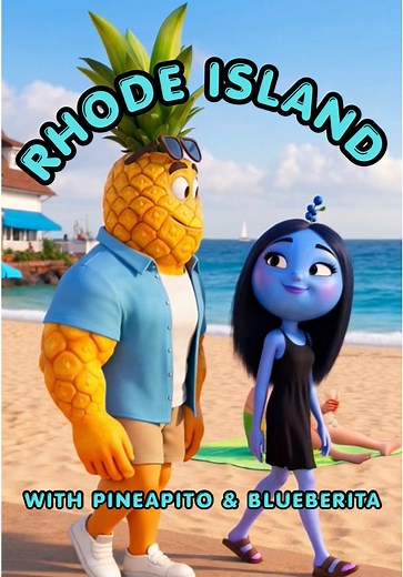 Pineapito and Blueberita visit Rhode Island! #rhodeisland #providence #aifruit #travel #flashvam