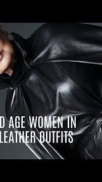 Natural Old Women Over 70 80 Looking Elegant In Full Leather Outfits| Outfit Ideas 2024-25