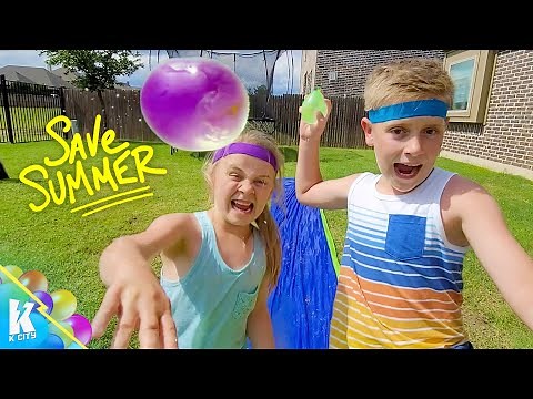 The ScareDryer is Coming! (Bunch O Balloons Battle to Save Summer) KidCity
