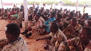 Wacyi-gelinta ciidanka xoogga dalka ee xero Nacnac iyo Sheekh Cali Nuur Xoogsade. | SNA RADIO