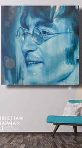 John Lennon original one of a kind artwork FOR SALE enquire now for purchase details #christianchapmanart #johnlennon #portraitart #thebeatles | Christian Chapman Art