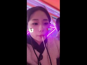 Korean girl hocking smoking spitting 16