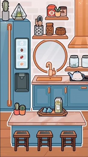 AESTHETIC KITCHEN DESIGN IDEA 🍞☕ | TOCA LIFE WORLD