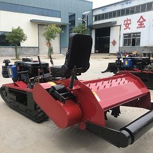 [Hot Item] 25HP Mini, Small, Heavy, Multifunctional Farm, Garden, Agricultural Cultivator, Diesel Crawler Tractor with Rotary Tiller
