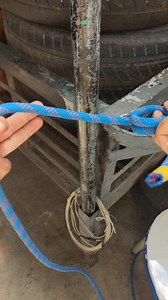 Tips Of Tying adjustable knot. #tyingropeknots #zeppelinknot #siberianhitch #knottying #basicknots #spanishbowline #magictrick #constrictorknot #knots #shorts | Enterhad9