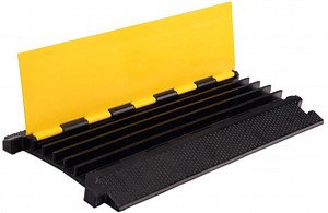 [Hot Item] Heavy Loading Capacity 5 Channel Floor Rubber Cable Protector, Cable Bridge