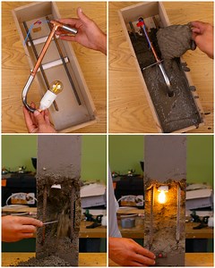 15K views · 40 reactions | Create your own stylish concrete lamp DIY! ️ | Art & Landscape Design | Facebook