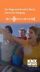 In an $8 billion deal announced on Thursday, amusement parks Six Flags and Cedar Fair will merge, creating one mega theme park company operating across North America. Read more at the link in our bio. Video courtesy of Six Flags Magic Mountain. | KNX News 97.1 FM | Facebook