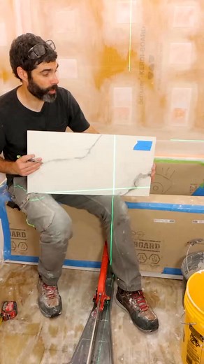 Tile Shower Wall Fundamentals - #shorts | Frankie Patterson