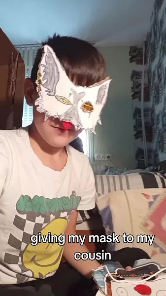 giving my mask to my cousin #therianthropy #therian #fyp #viral | therian mask