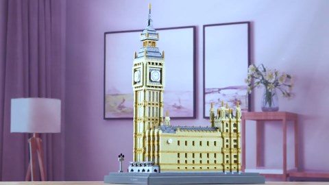 Big Ben Building Set for Adults, London Architecture Micro Blocks Model Kit for Adults, Home and Office Decor, Creative Gift for Architecture Lovers and Travel Fans (4112PCS)