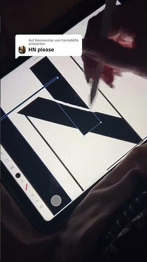 Antwort auf HN Logo Design #procreate #adobeillustrator #namelogo #weddinglogo