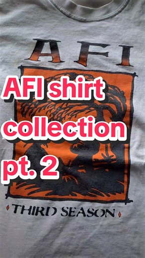 part 2 of my afi shirts. all of the shirts were released from 1997 through 1999, shut your mouth and open your eyes, a fire inside ep to black sails in the sunset. @afireinside I posted this days ago but there was a glitch so I had to re-upload #afi #afireinside #eastbayhardcore #thirdseason #hardcore #ebhc #throughourbleedingweareone #vintageshirt #vintageshirts #shirt #shirtcollection #vintageclothes #hardcoreband #blacksailsinthesunset #shutyourmouthandopenyoureyes