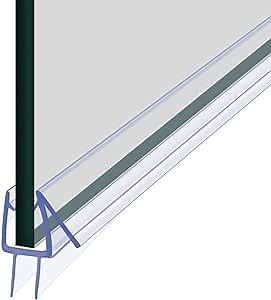 2 Pack Shower Door Bottom Seal, Glass Shower Door Seal Strip Shower Door Seal Frameless Seal Shower Door – Stop Shower Leaks and Create a Water Barrier (3/8” X 39”) (2)