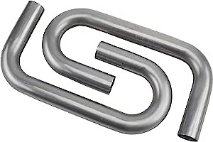 Combo Exhaust Pipe Mandrel Bend/Header Tubing, 2-1/2" Inch, Pair