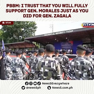 Pinangunahan ni Pres. Bongbong Marcos ang Change of Command Ceremony ng Presidential Security Group (PSG) sa PSG Grandstand sa Malacañang Park sa Maynila, October 18. Iginawad ng Pangulo ang Distinguished Service Star kay outgoing PSG Commander BGen. Ramon Zagala na magsisilbi na bilang bagong Commander ng Civil Relations Service ng Armed Forces of the Philippines. Papalitan si Zagala ni BGen. Jesus Nelson Morales na naging Deputy Wing Commander ng Philippine Air Force Tactical Operations Wing E