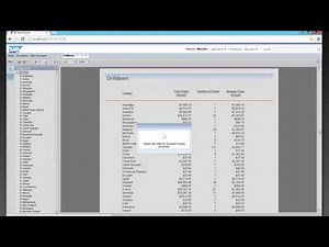 SAP BusinessObjects Crystal Reports Drill Down