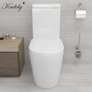 [Hot Item] Modern P-Trap Dual Flush Siphonic One Piece Ceramic Bathroom Toilet Sanitary Ware