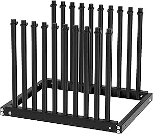MELIPRON 9-Lite Windshield Rack Auto Glass Rack Truck Bed Cargo Protection Management Rack w/PVC Pad & Foam Padding 24" High Masts
