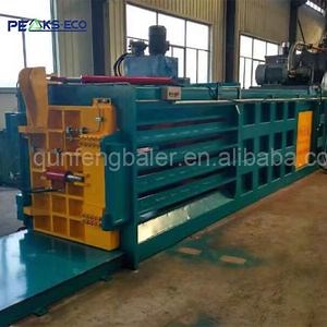 [Hot Item] Horizontal Hydraulic Baler Compactor Used for Bundling Waste Paper, Cardboard, Straw, Hay, Alfafal Aluminum Cans Pet Bottles Horizontal Waste Compressing Baler
