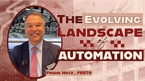 Festo's Frank Notz dissects the company’s vision for the future by explaining the push for flexible, open architecture, #sustainable solutions and the determination to develop future skills. Watch full video: https://bit.ly/3wnAcaf #manufacturing #IIoT #automation #sustainability | Machine Design | Facebook