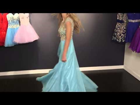 Short Sleeve Long Designer Dress 88174 | Jovani