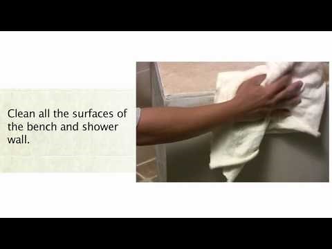 Sistine Stone Shower Bench Installation