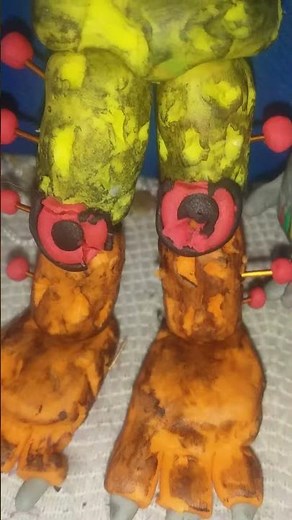 Scrap withered chica de plastilina,scrap withered animatronics