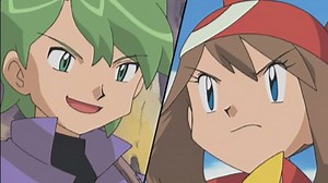 May meets her match: Drew! 🌹 A mock battle between these future rivals and their Pokémon, Beautifly and Roselia, is interrupted when Team Rocket steal some Bluk Berries from the group. | Pokémon