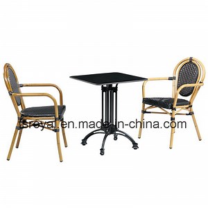 [Hot Item] Outdoor Restaurant Dining Furniture French Patio Cafe Chair Sets
