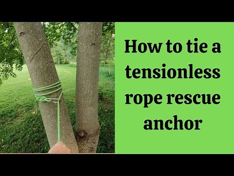 How to tie a tensionless anchor for rope rescue