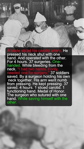 1 Carotid-Sliced Surgeon Saved 37 Men One-Handed | Military History Talks