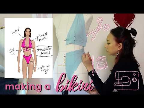 Making an Easy DIY Bikini // TUTORIAL of the Full Process from Start to Finish