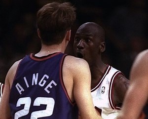 Michael Jordan & Danny Ainge might have been friendly enough to go golfing together as we learned in episode 2 of "The Last Dance," but on the court there was no friendship by these two uber competitors as witnessed by these NBA Finals' altercations. | CelticsLife