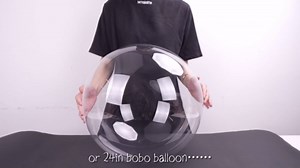 36 Inch Bobo Balloons – Transparent Clear Bubble Balloons for Stuffing with Helium, 12 Pcs Large Balloon for DIY Party Decor, Birthday, Wedding, Baby Shower, Anniversary, Indoor Outdoor Celebration