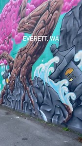 Beautiful art lines the walls scattered throughout Everett, Washington #everettwa #everettwashington | Northwest Flexin