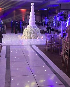 Love the grand cakes. A huge 10 tier cake with triple floral...