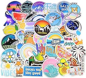 (73 pcs) VSCO Stickers for Hydro Flask, Water Bottles, Laptop, car Waterproof Vinyl for Kids,Teens and Girls,Unique Durable Trendy Perfect for car, Wall, Bumper, vsco Girl Stuff for Parties