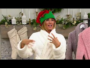 Berkshire Blanket 51" Sherpa Robe with Pockets & Shawl Collar on QVC