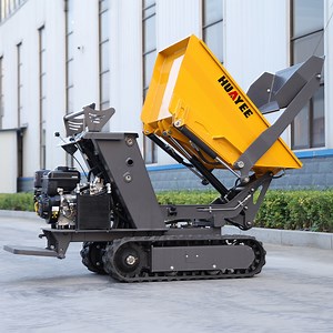 [Hot Item] Mini Dump Truck, Load Capacity 500 Kg/800 Kg, Hydraulic Diesel Tracked Dump Truck, Tracked Dump Truck.