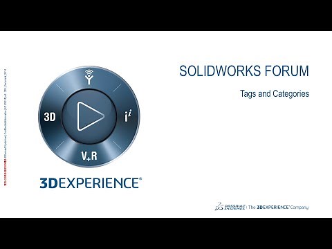 SOLIDWORKS Forum - Tags and Categories