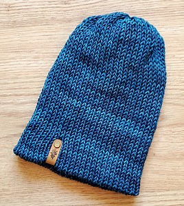 Blue Merino Wool Stocking Cap, Unisex, Hand Loomed, Ethically Sourced Wool Hat, Sustainable - Etsy