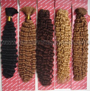 [Hot Item] 100% Brazlian/Peruvian/Malaysian/Indian/European Remy Hair Curly Human Hair Weft