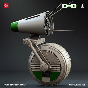 Introducing the lovable D-O droid! Our talented 3D contribution artists have created an impressive model for 3D printing. With accurate details and articulation, this D-O model is a must-have for enthusiasts. You can print a life-size version! The STL files are available for download, allowing you to bring D-O to life on your own 3D printer: http://ow.ly/740W50Oyg80 | Gambody - 3D Printing Marketplace