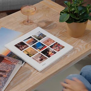 With our Square Photobook XL, play around with page layouts and add custom captions to make it your own! ✨ | Lalalab | Facebook