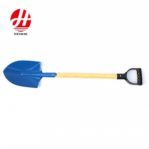 [Hot Item] Manufacture Whole Sale Steel Shovel with Handle Farming Garden Wooden Handle Shovel