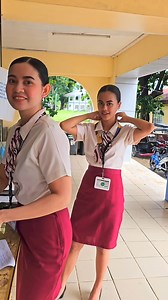 BEAUTY AND BRAINS! Mga graduating students ng BS Tourism Management course... si Karen at si Zhanelle in their corporate uniform, maybe for the last time, dahil gagraduate na sila this coming 2nd week of August at parehas pa silang Magna Cum Laude! 👏👏👏 | Zambales, My Paradise: Roberto C. Briones Jr. Tv Vlog