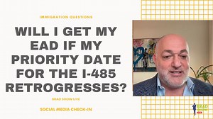 In this special episode of 'Social Media Check-In' Brad Show Live host and Super Lawyer Brad Bernstein answers viewers' pre-'Schmooze' questions at the top of the show, ranging from getting an EAD issued, updating a DS-260, applying for citizenship while being unable to read, and much more. Watch and learn as Brad gives out his sage wisdom in real-time and for free! We look forward to seeing you all on Mondays at 5:00 p.m. EST LIVE on Facebook and YouTube. And please be sure to tell your friends