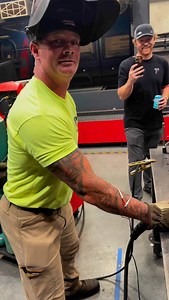 9.9K views · 373 reactions | We’re having some fun in the shop with this tens machine. Welding can be a lot more difficult when you add voltage to some muscles. #tensmachine #voltage #shopfun #welding #fabrication #manufacturing #fabricator #industrialdesign | TRAT FAB | Facebook